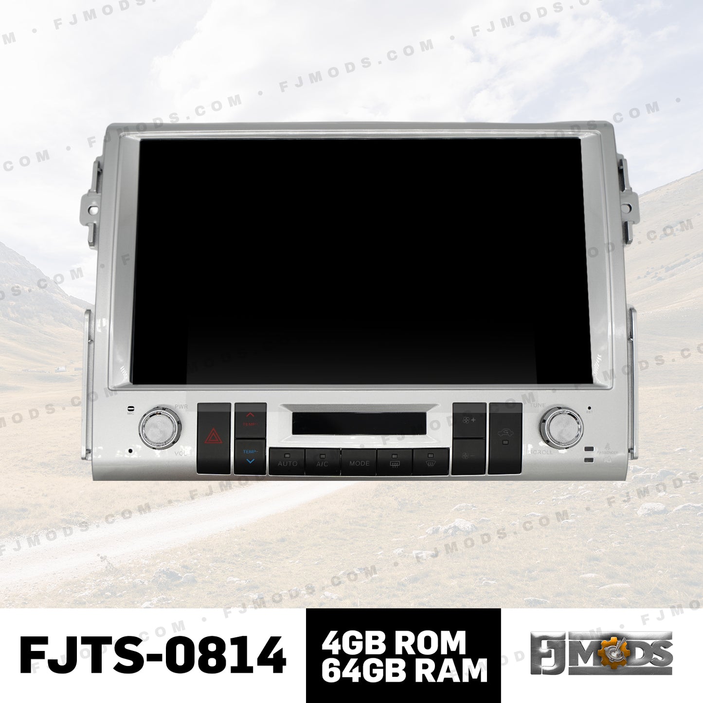 Toyota fj cruiser andriod radio FJTS-0814 4GB ROM 64GB RAM/ 6GB 128GB FREE (CAMERA INCLUDED)