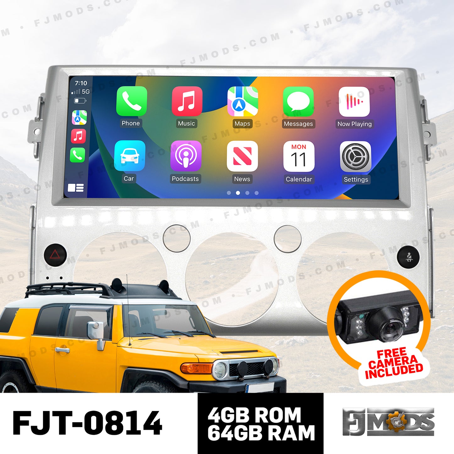 Toyota FJ Cruiser android radio FJT-0814 (FREE CAMERA INCLUDED)