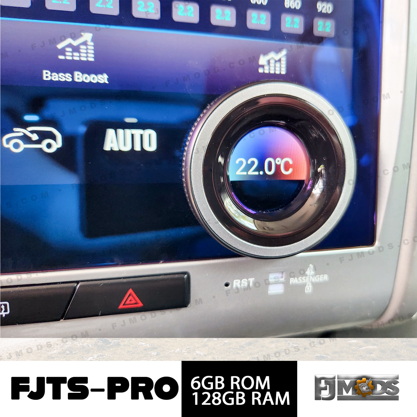 Toyota Fj Cruiser andriod radio FJTS-PRO 4GB ROM 64GB RAM/ 6GB 128GB FREE (CAMERA INCLUDED)